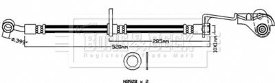 BBH8572 BORG & BECK Тормозной шланг