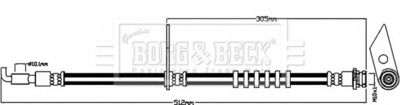 BBH8467 BORG & BECK Тормозной шланг