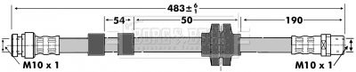 BBH6982 BORG & BECK Тормозной шланг