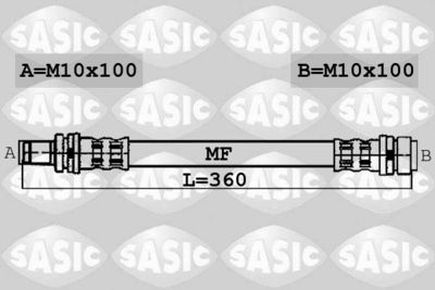 6600048 SASIC Тормозной шланг