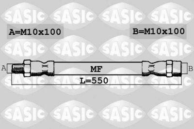 6606147 SASIC Тормозной шланг