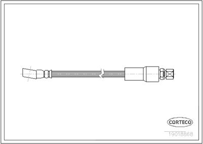 19018868 CORTECO Тормозной шланг