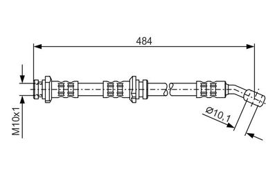 1987476801 BOSCH Тормозной шланг