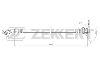 BS9464 ZEKKERT Тормозной шланг