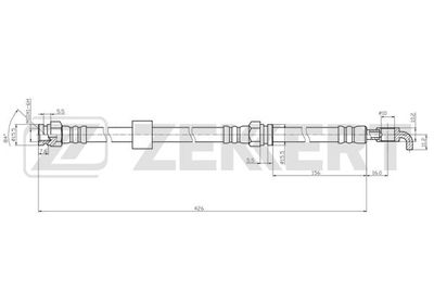 BS9516 ZEKKERT Тормозной шланг