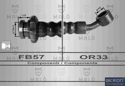 8996 AKRON-MALÒ Тормозной шланг