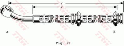 PHD160 TRW Тормозной шланг