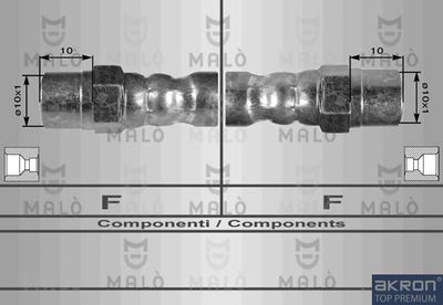 8254 AKRON-MALÒ Тормозной шланг