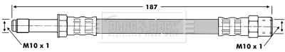 BBH6780 BORG & BECK Тормозной шланг