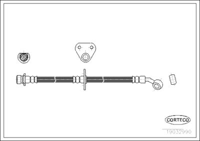 19032990 CORTECO Тормозной шланг