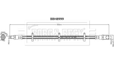 BBH8999 BORG & BECK Тормозной шланг