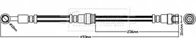 BBH8133 BORG & BECK Тормозной шланг