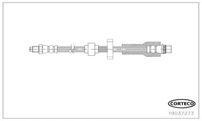 19037273 CORTECO Тормозной шланг