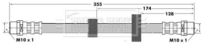 BBH6425 BORG & BECK Тормозной шланг