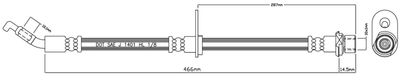 VBH1121 MOTAQUIP Тормозной шланг