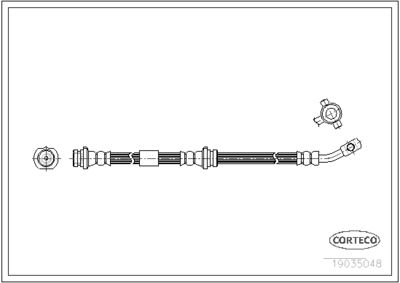 19035048 CORTECO Тормозной шланг