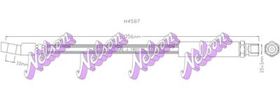 H4587 KAWE Тормозной шланг