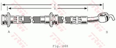 PHD148 TRW Тормозной шланг