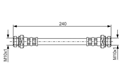 1987476395 BOSCH Тормозной шланг