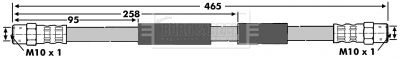 BBH6709 BORG & BECK Тормозной шланг