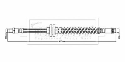 BBH8869 BORG & BECK Тормозной шланг