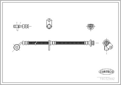 19032992 CORTECO Тормозной шланг