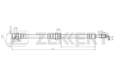 BS9494 ZEKKERT Тормозной шланг