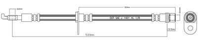 VBH1037 MOTAQUIP Тормозной шланг