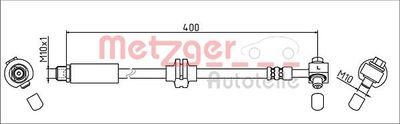 4111623 METZGER Тормозной шланг