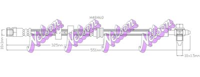 H4846Q KAWE Тормозной шланг