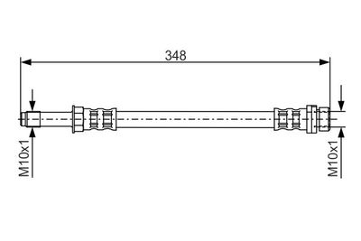 1987476622 BOSCH Тормозной шланг