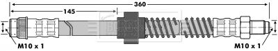 BBH6840 BORG & BECK Тормозной шланг