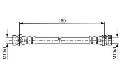 1987481681 BOSCH Тормозной шланг