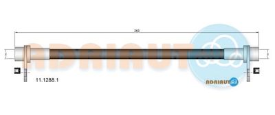 1112881 ADRIAUTO Тормозной шланг