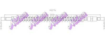 H1276 KAWE Тормозной шланг