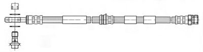 512430 CEF Тормозной шланг