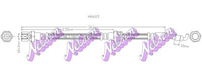 H6603 KAWE Тормозной шланг