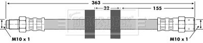 BBH6870 BORG & BECK Тормозной шланг