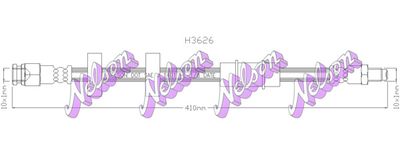 H3629 KAWE Тормозной шланг