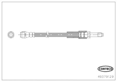 49379129 CORTECO Тормозной шланг