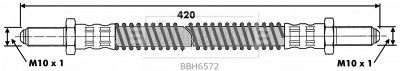 BBH6572 BORG & BECK Тормозной шланг