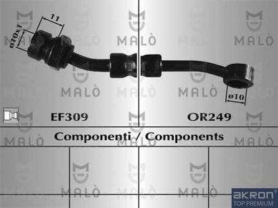 80777 AKRON-MALÒ Тормозной шланг