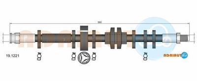 191221 ADRIAUTO Тормозной шланг