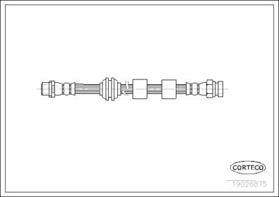 19026875 CORTECO Тормозной шланг