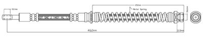 VBJ252 MOTAQUIP Тормозной шланг