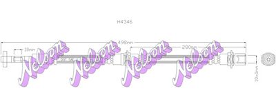 H4346 KAWE Тормозной шланг