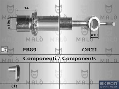 80959 AKRON-MALÒ Тормозной шланг
