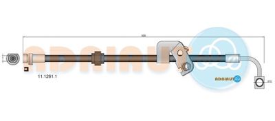 1112611 ADRIAUTO Тормозной шланг