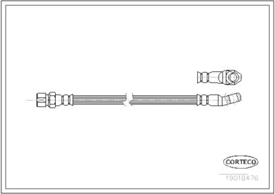 19018476 CORTECO Тормозной шланг