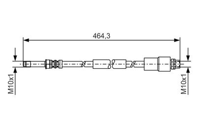 1987481541 BOSCH Тормозной шланг